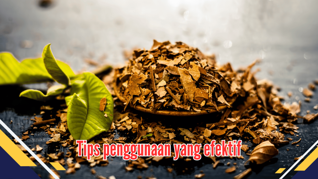 Tips penggunaan yang efektif